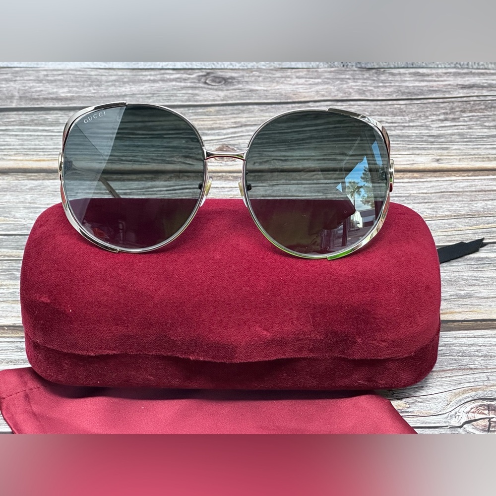 Gucci 63MM Oversized Oval Sunglasses NWOT​ - Picture 11 of 12